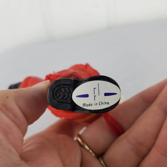 Vintage Fireman Santa Claus Hatchet Flashlight Christmas Ornament Puppet - Picture 8 of 10